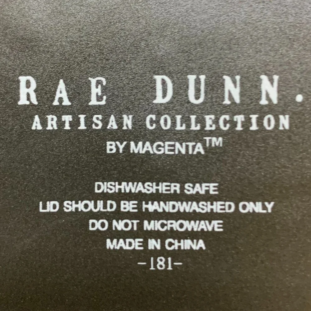 Rae Dunn Coffee Tea Sugar set - black